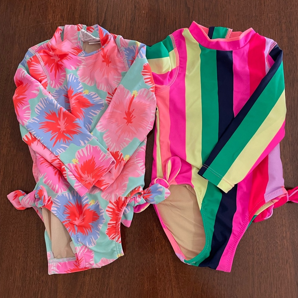 Lot of 2 Shade Critters Swimsuits 12-18 months